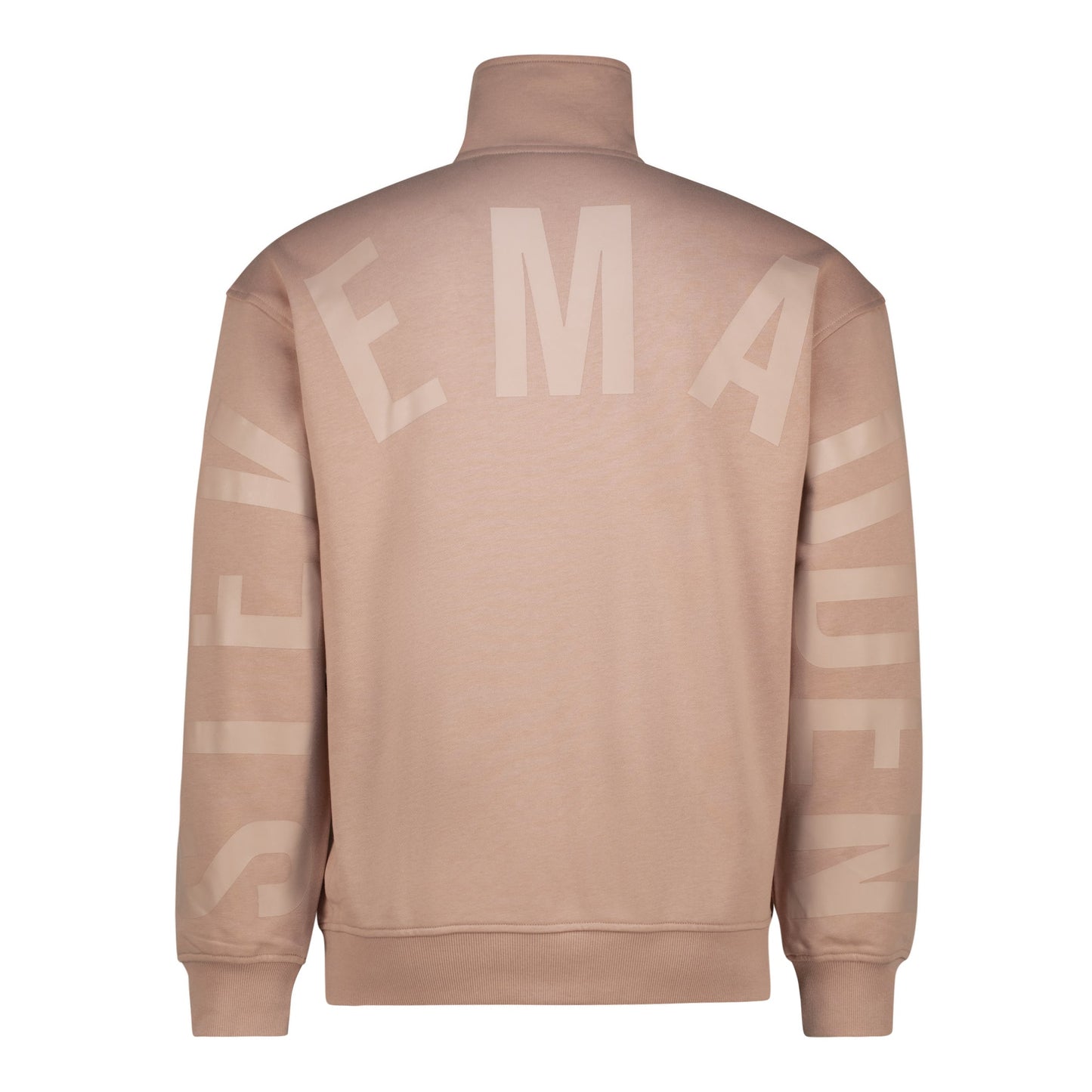 ATLAS TAUPE FRENCH TERRY COLLARED SWEAT