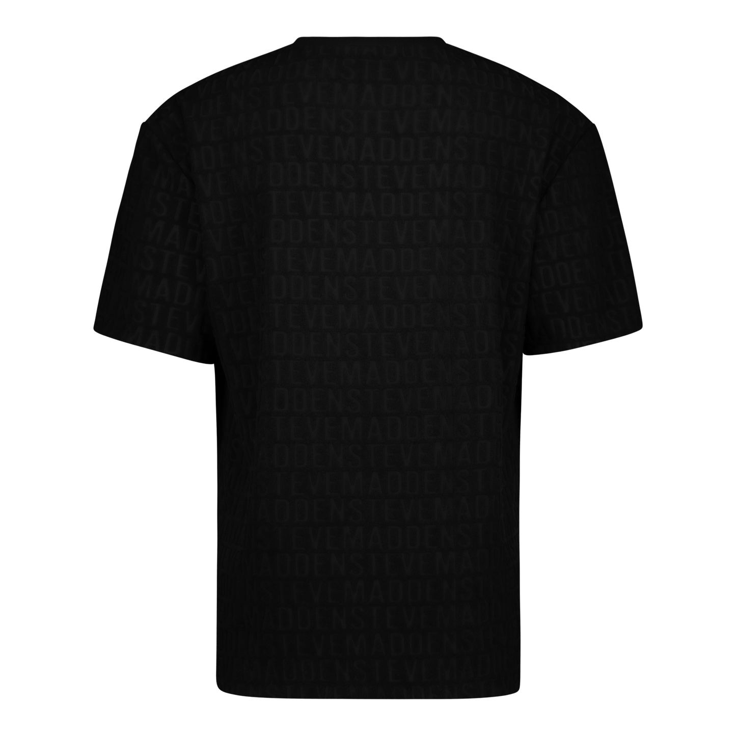 CALEB BLACK EMBOSSED T-SHIRT