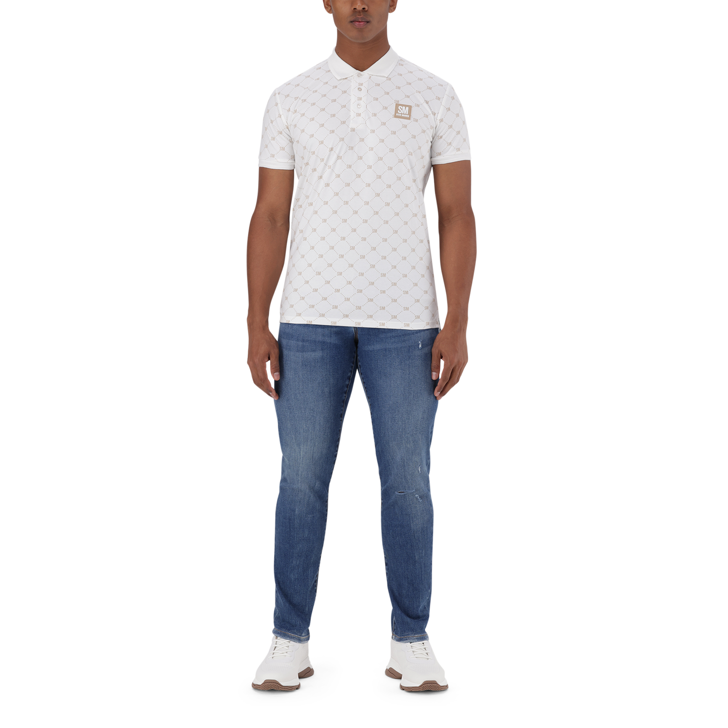 ARLO WHITE PRINTED GOLFER