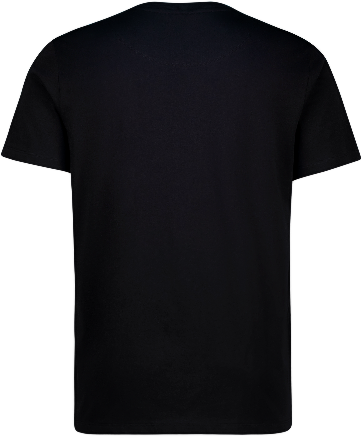 THOMAS BLACK CREW NECK LOGO T-SHIRT